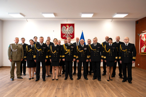 Uroczystość pożegnania ze służbą kmdr ppor. SG. Joanny Sumińskiej. Fot. Piotr Kurasz Uroczystość pożegnania ze służbą kmdr ppor. SG. Joanny Sumińskiej. Fot. Piotr Kurasz