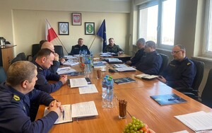 Odprawa pionu morskiego w Morskim Oddziale Straży Granicznej Fot. MOSG Odprawa pionu morskiego w Morskim Oddziale Straży Granicznej Fot. MOSG