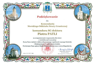 Podziękowanie Metropolity Lwowskiego 
