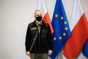  Konferencja prasowa w MSWiA - Komendant Główny Straży Granicznej.