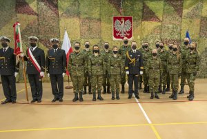 Fot. A. Kubiak Nowi funkcjonariusze MOSG podczas ślubowania.