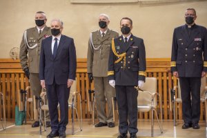 Fot. A. Kubiak Uroczysta zbiórka w Komendzie MOSG z okazji 30-lecia Straży Granicznej.
