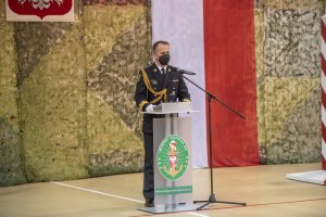 Fot. A. Kubiak Uroczysta zbiórka w Komendzie MOSG z okazji 30-lecia Straży Granicznej.