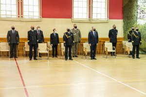 Fot. A. Kubiak Uroczysta zbiórka w Komendzie MOSG z okazji 30-lecia Straży Granicznej.