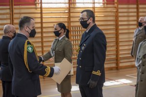 Fot. A. Kubiak Uroczysta zbiórka w Komendzie MOSG z okazji 30-lecia Straży Granicznej.