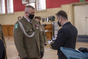 Fot. A. Kubiak Uroczysta zbiórka w Komendzie MOSG z okazji 30-lecia Straży Granicznej.
