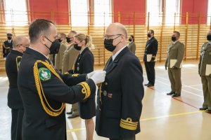 Fot. A. Kubiak Uroczysta zbiórka w Komendzie MOSG z okazji 30-lecia Straży Granicznej.