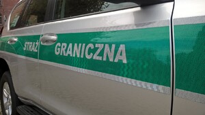 Fot. MOSG Napis Straż Graniczna na samochodzie.