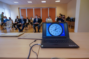 Fot. A. Kubiak Kandydaci do służby podczas egzaminu.