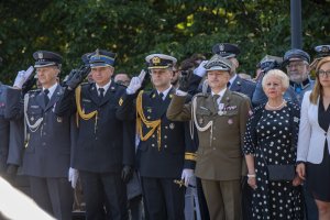 Fot. A. Kubiak Uroczystości pod pomnikiem Marszałka Piłsudskiego w Gdańsku.