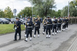 Fot. Andrzej Kubiak Uroczystość roczni wybuchu II wojny światowej w Kałdowie. Na zdjęciu orkiestra MOSG.