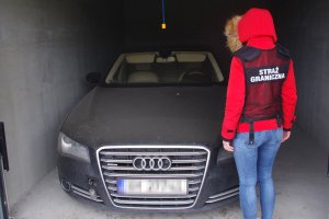 Fot. MOSG Odzyskane skradzione audi zabezpieczone przez Straż Graniczną