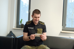 Fot. MOSG Zastępca Komendanta Placówki w Krynicy Morskiej, major SG Przemysław Jońca.