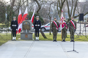 Fot. Andrzej Kubiak Komendant Morskiego Oddziału Straży Granicznej kontradmirał SG Andrzej Prokopski podczas uroczystości w Gdyni i Gdańsku z okazji 80. rocznicy powołania Armii Krajowej.