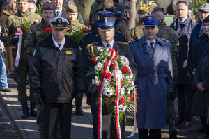 Fot. Andrzej Kubiak Uroczystość Narodowego Dnia Pamięci Żołnierzy Wyklętych z udziałem Zastępcy Komendanta Morskiego Oddziału Straży Granicznej w Gdańsku.
