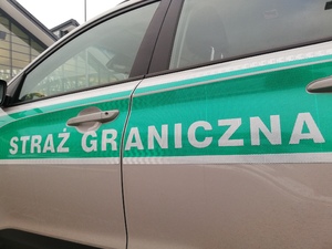 Fot. MOSG Napis Straż Graniczna na pojeździe służbowym
