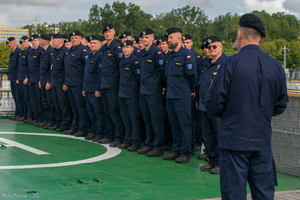 Fot. bsmt Michał Pietrzak/3 FO Marynarze na pokładzie ORP Wodnik.