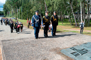 2022.09.02 Stutthof lz  (7) Uroczystość upamiętnienia pierwszego transportu więźniów do obozu Stutthof z udziałem Komendanta MOSG