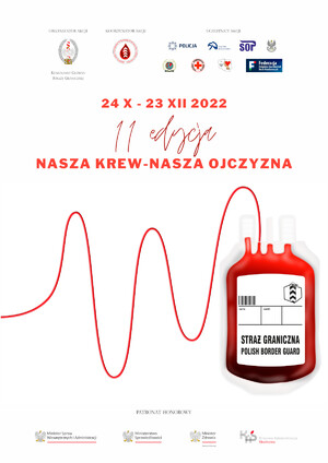  Plakat akcji krwiodawstwa.
