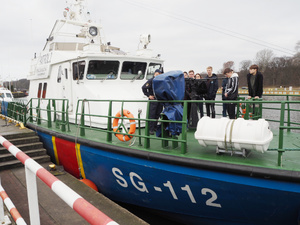 Uczniowie na pokładzie SG-112. Fot. MOSG Uczniowie na pokładzie SG-112. Fot. MOSG