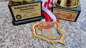 Funkcjonariuszka MOSG na podium Funkcjonariuszka MOSG na podium