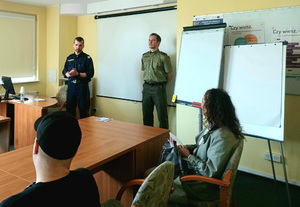 Funkcjonariusze promowali formację. Fot. MOSG Funkcjonariusze promowali formację. Fot. MOSG