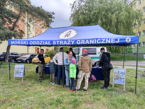 Funkcjonariusze promowali formację. Fot. MOSG Funkcjonariusze promowali formację. Fot. MOSG