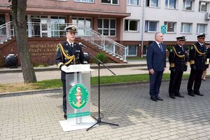 Nowi funkcjonariusze składają ślubowanie. Fot. Ł. Zwoliński 