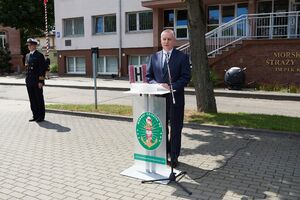 Nowi funkcjonariusze składają ślubowanie. Fot. Ł. Zwoliński 