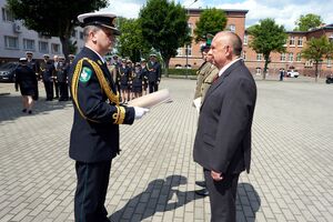 Nowi funkcjonariusze składają ślubowanie. Fot. Ł. Zwoliński 