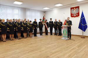 Nowi funkcjonariusze podczas ślubowania. Fot. P. Kurasz Nowi funkcjonariusze podczas ślubowania. Fot. P. Kurasz