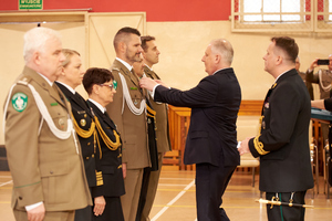 Uroczysta zbiórka w Komendzie MOSG z okazji Święta Niepodległości. Fot. P. Kurasz Uroczysta zbiórka  w Komendzie MOSG z okazji Święta Niepodległości. Fot. P. Kurasz