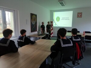 Funkcjonariusze promowali formację. Fot. MOSG Funkcjonariusze promowali formację. Fot. MOSG