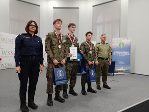 Szkoły średnie rywalizują z wiedzy o Straży Granicznej. Fot. WSSG, MOSG 