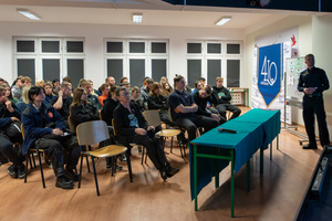 Funkcjonariusze SG promujący służbę. Fot. MOSG Funkcjonariusze SG promujący służbę. Fot. MOSG