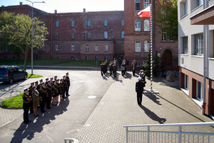 Dzień Flagi RP w Komendzie MOSG. Fot. Ł. Zwoliński Dzień Flagi RP w Komendzie MOSG. Fot. Ł. Zwoliński