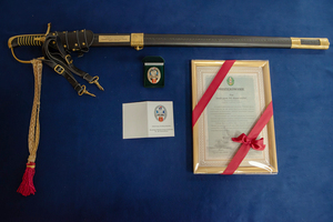 Uroczystość pożegnania ze służbą kapelmistrza Orkiestry MOSG. Fot. Piotr Kurasz Uroczystość pożegnania ze służbą kapelmistrza Orkiestry MOSG. Fot. Piotr Kurasz