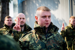 Uroczystość ślubowania w Komendzie MOSG. Fot. Ł. Zwoliński Uroczystość ślubowania w Komendzie MOSG. Fot. Ł. Zwoliński