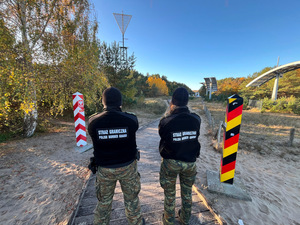 Patrol Straży Granicznej na granicy z Niemcami. Fot. MOSG Patrol Straży Granicznej na granicy z Niemcami. Fot. MOSG