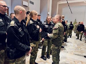 Wigilijne spotkania z funkcjonariuszami. Fot. MOSG Wigilijne spotkania z funkcjonariuszami. Fot. MOSG