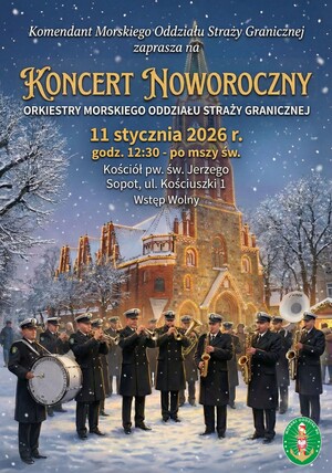 Plakat na Koncert Noworoczny Orkiestry MOSG Plakat na Koncert Noworoczny Orkiestry MOSG