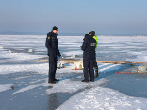 Kontrola rybaków na Zalewie Wiślanym. Fot. KDSG Kontrola rybaków na Zalewie Wiślanym. Fot. KDSG