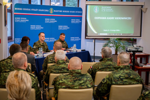 Odprawa służbowa w MOSG. Fot. Ł. Zwoliński Odprawa służbowa w MOSG. Fot. Ł. Zwoliński