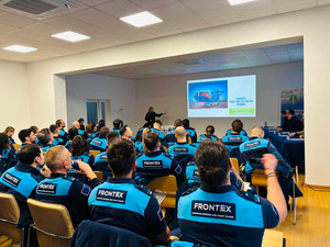 Przedstawiciele "Frontexu" w MOSG. Fot. Ł. Zwoliński Przedstawiciele "Frontexu" w MOSG. Fot. Ł. Zwoliński