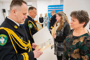 Uroczyste pożegnania w Komendzie MOSG. Fot. Ł. Zwoliński Uroczyste pożegnania w Komendzie MOSG. Fot. Ł. Zwoliński