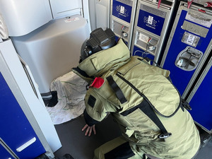 Zmagania antyterrorystyczne na gdańskim lotnisku. Fot. MOSG Zmagania antyterrorystyczne na gdańskim lotnisku. Fot. MOSG