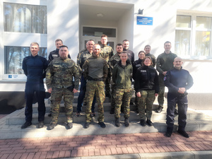 Szkolenie grupowe psów służbowych. Fot. MOSG Szkolenie grupowe psów służbowych. Fot. MOSG