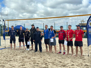I Charytatywny Turniej Piłki Siatkowej Plażowej Służb Mundurowych w Pucku. Fot. MOSG I Charytatywny Turniej Piłki Siatkowej Plażowej Służb Mundurowych w Pucku. Fot. MOSG