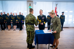 Ślubowanie nowych funkcjnariuszy w MOSG. Fot. Julia Kolka WOiP MOSG Ślubowanie nowych funkcjnariuszy w MOSG. Fot. Julia Kolka WOiP MOSG