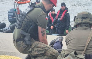 SG-112 w ćwiczeniu taktycznym z wojskiem. Fot. MOSG SG-112 w ćwiczeniu taktycznym z wojskiem. Fot. MOSG